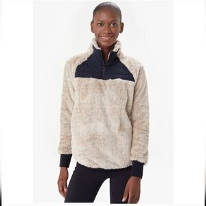 Lole Woman's Yana Pullover Sherpa Cozy Jacket Size Medium